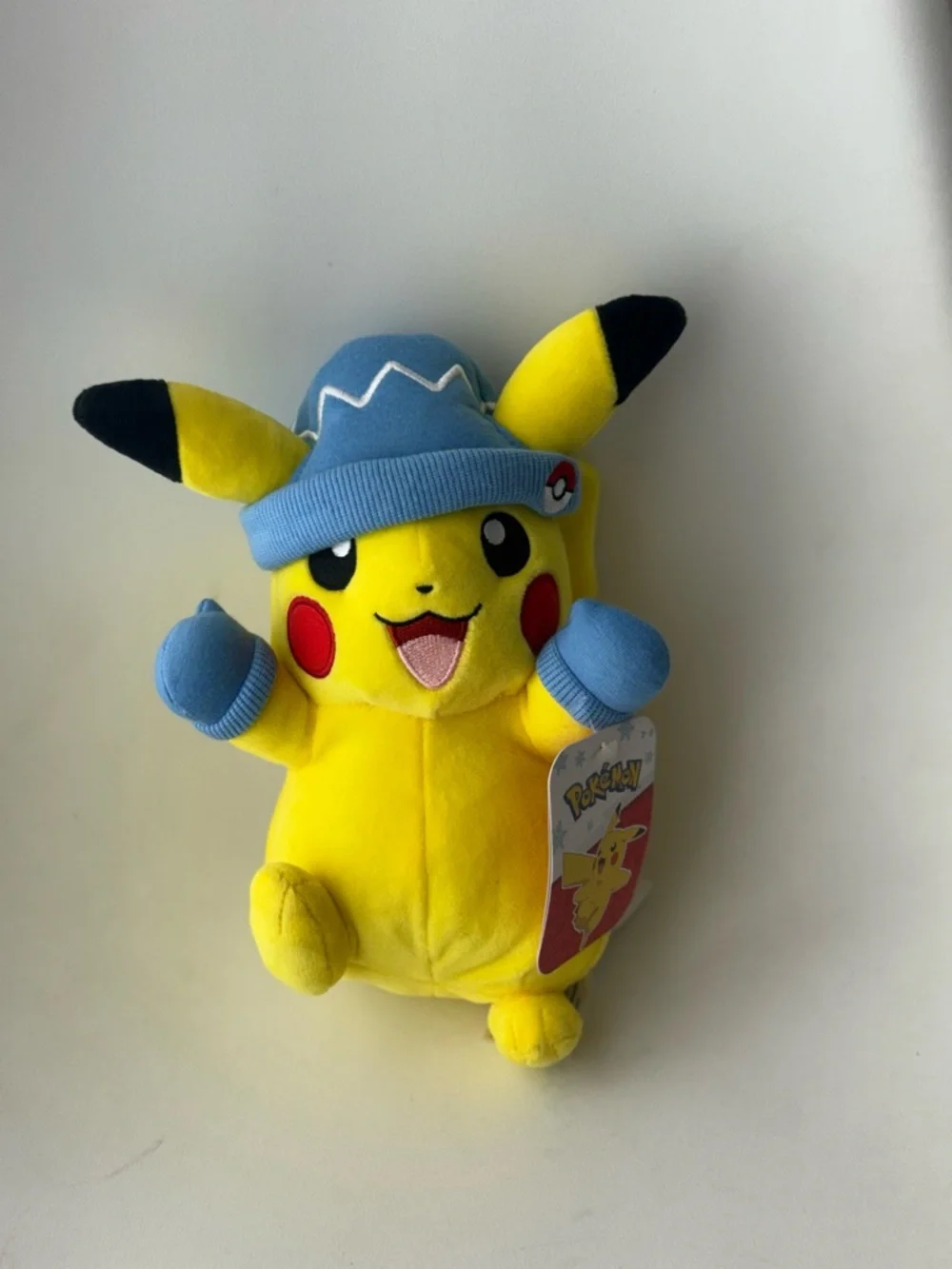 Pokemon 2022 Pikachu Blue Hat & Mittens 8” Stuffed Plush New With Tags